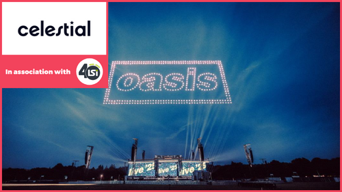 Behind The Scenes With Celestial: The Story Of The OASIS ‘Bat Signal’ In The Night Sky
