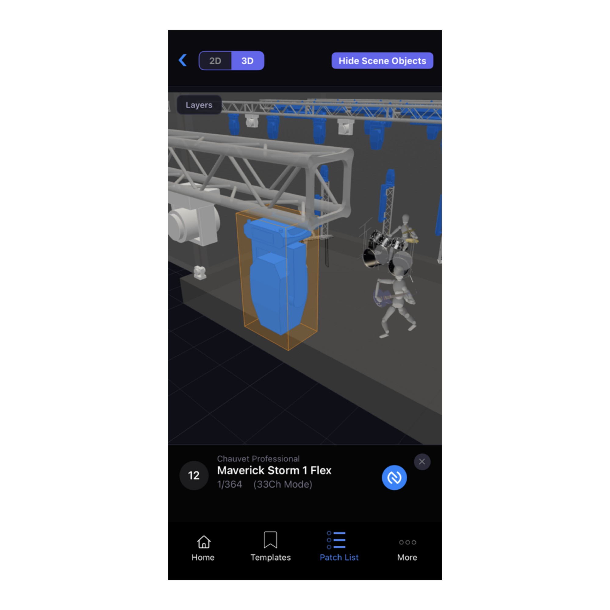 CHAUVET Professional unrival App&nbsp;Screeshot
