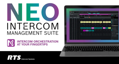 RTS Intercom Systems launches RTS NEO Intercom Management Suite software