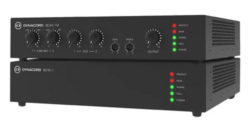 Dynacord presents the U Series, a new line of ultra-compact single-channel mixer amplifiers and power amplifiers for commercial spaces