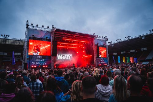 MILOS MR2K Roof System Marks Major HTS Creative Investment with McFly-Led Debut at St Mary's Stadium
