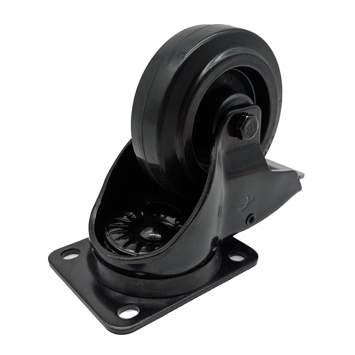 100mm Sleek Black Swivel Castors