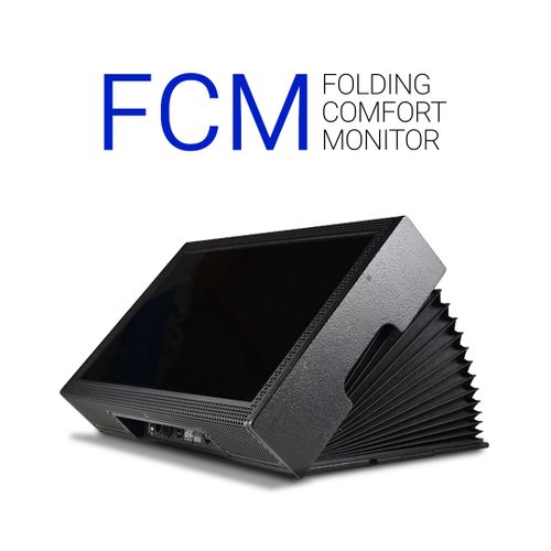 >Teleprompter.Video Folding Comfort Monitor (FCM)