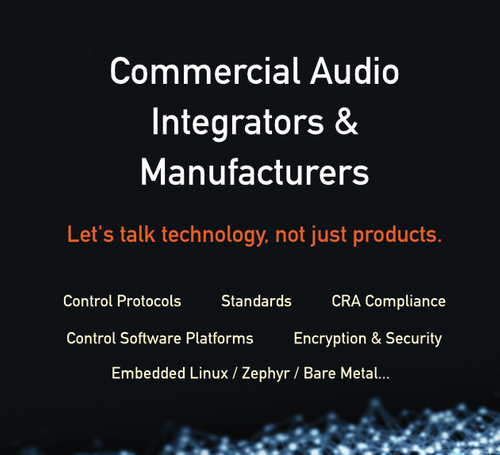 Let's talk technology, not just products.