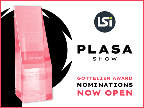 Call for nominations for PLASA’s Gottelier Award