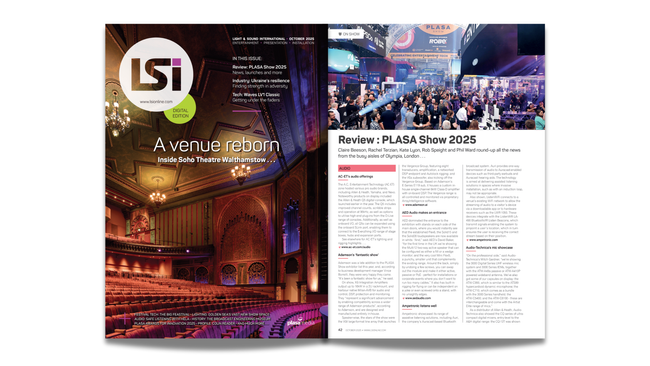Catch up on all the highlights from PLASA Show 2025 with LSi magazine