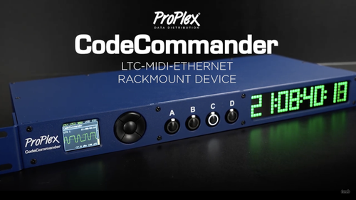 ProPlex CodeCommander - LTC-MIDI-Ethernet Rackmount Device