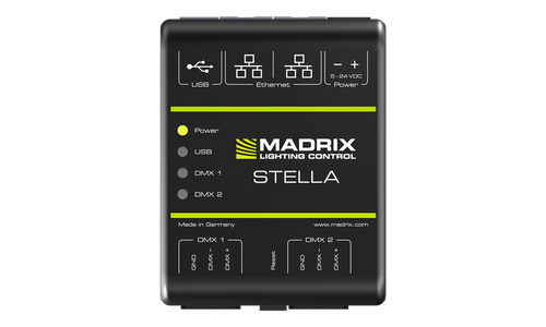 MADRIX STELLA (The 2-port network node with RDM support for solid-state projects)