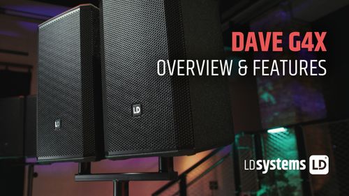 LD Systems DAVE G4X series - Compact 2.1 powered PA Systems