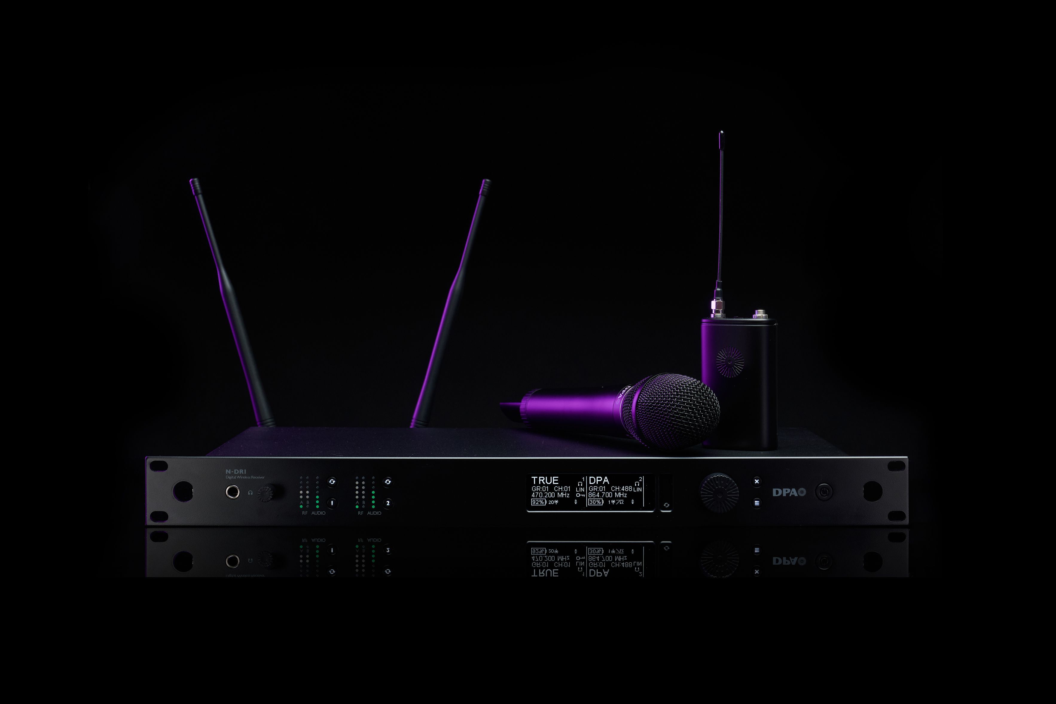 Introducing our fully digital, true diversity wideband wireless mic solution