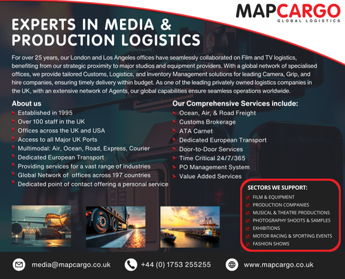 EXPERTS IN MEDIA & PRODUCTION LOGISTICS