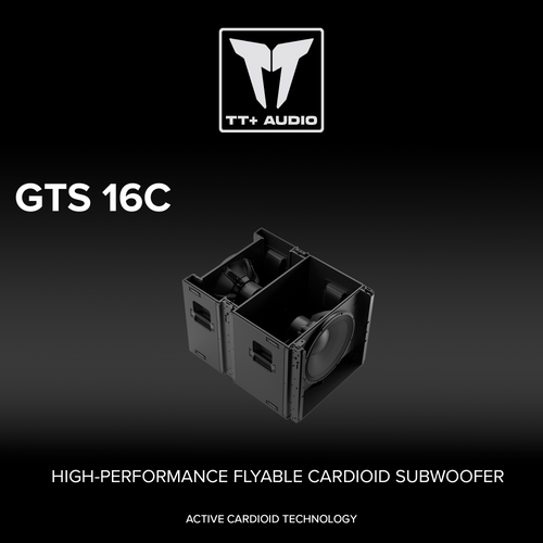 TT+ Audio GTS 16C HIGH-PERFORMANCE FLYABLE CARDIOID SUBWOOFER