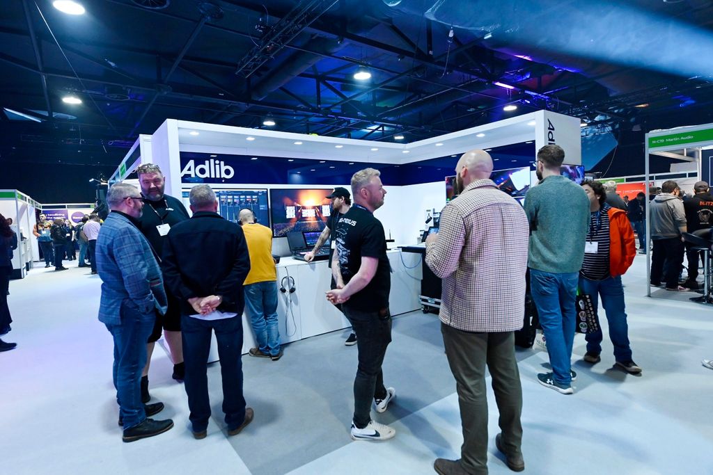 Adlib stand at PLASA Focus Leeds