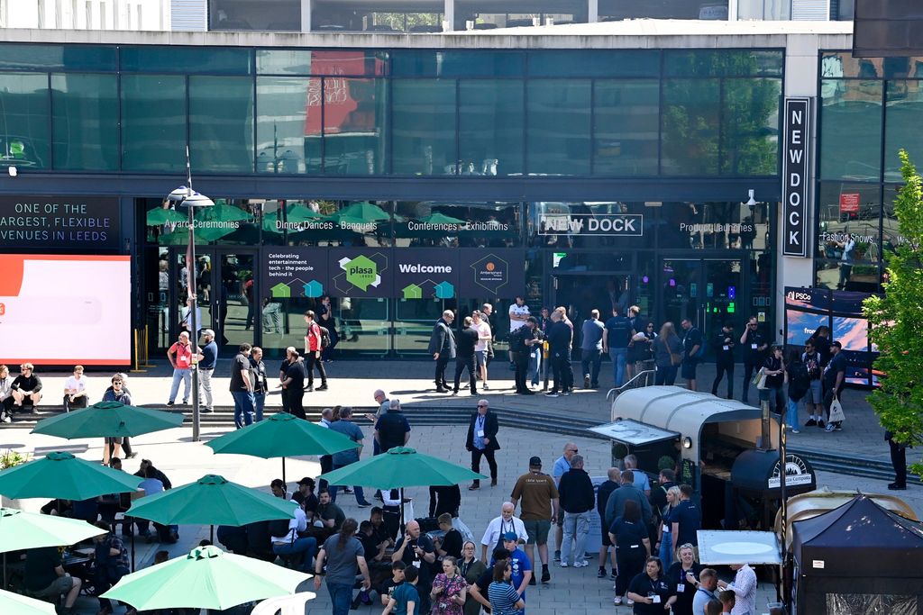 Outside courtyard at PLASA Focus Leeds