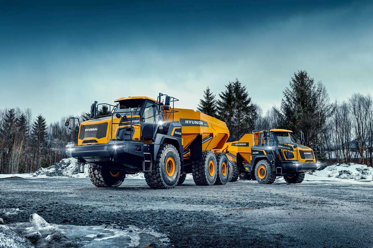 Hyundai ADTs unveiled today at Hillhead 2022