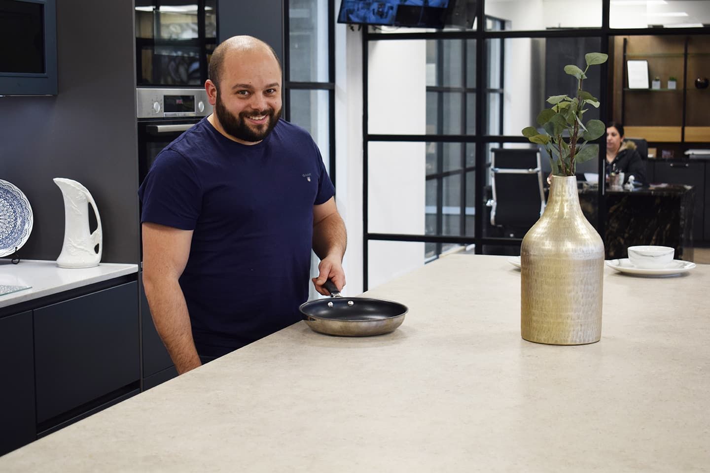 Adam Reuvany will be demonstrating the invisible induction hob on the Bloomstones stand at the Natural Stone Show. 