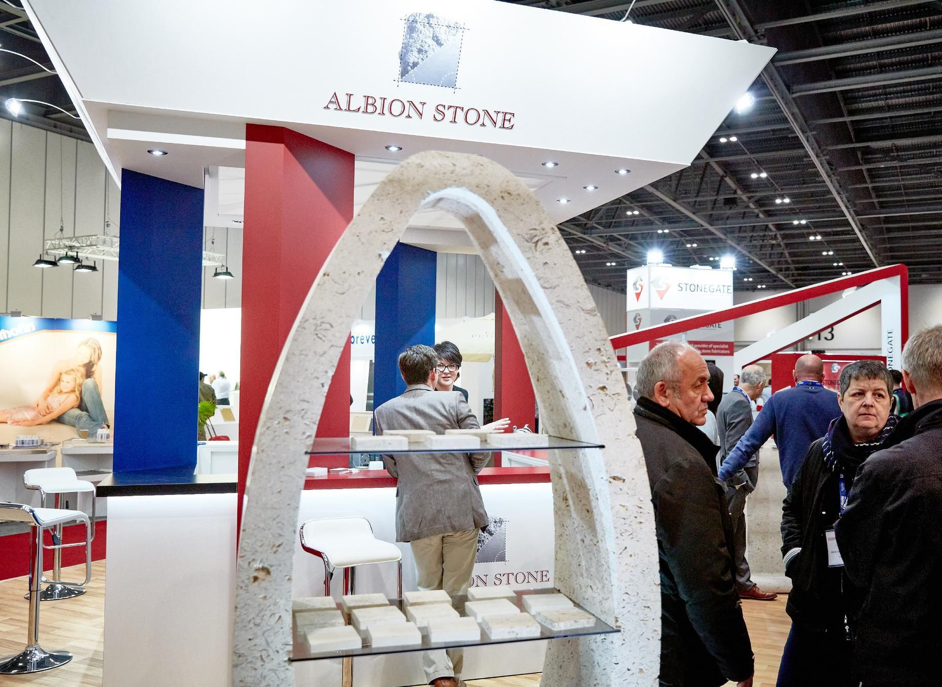 Albion Stone's stand at the last Natural Stone Show