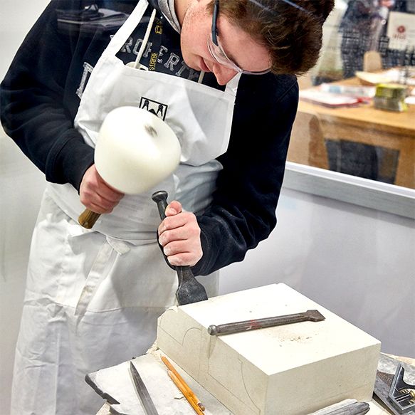 Stone carving in action at the last Natural Stone Show