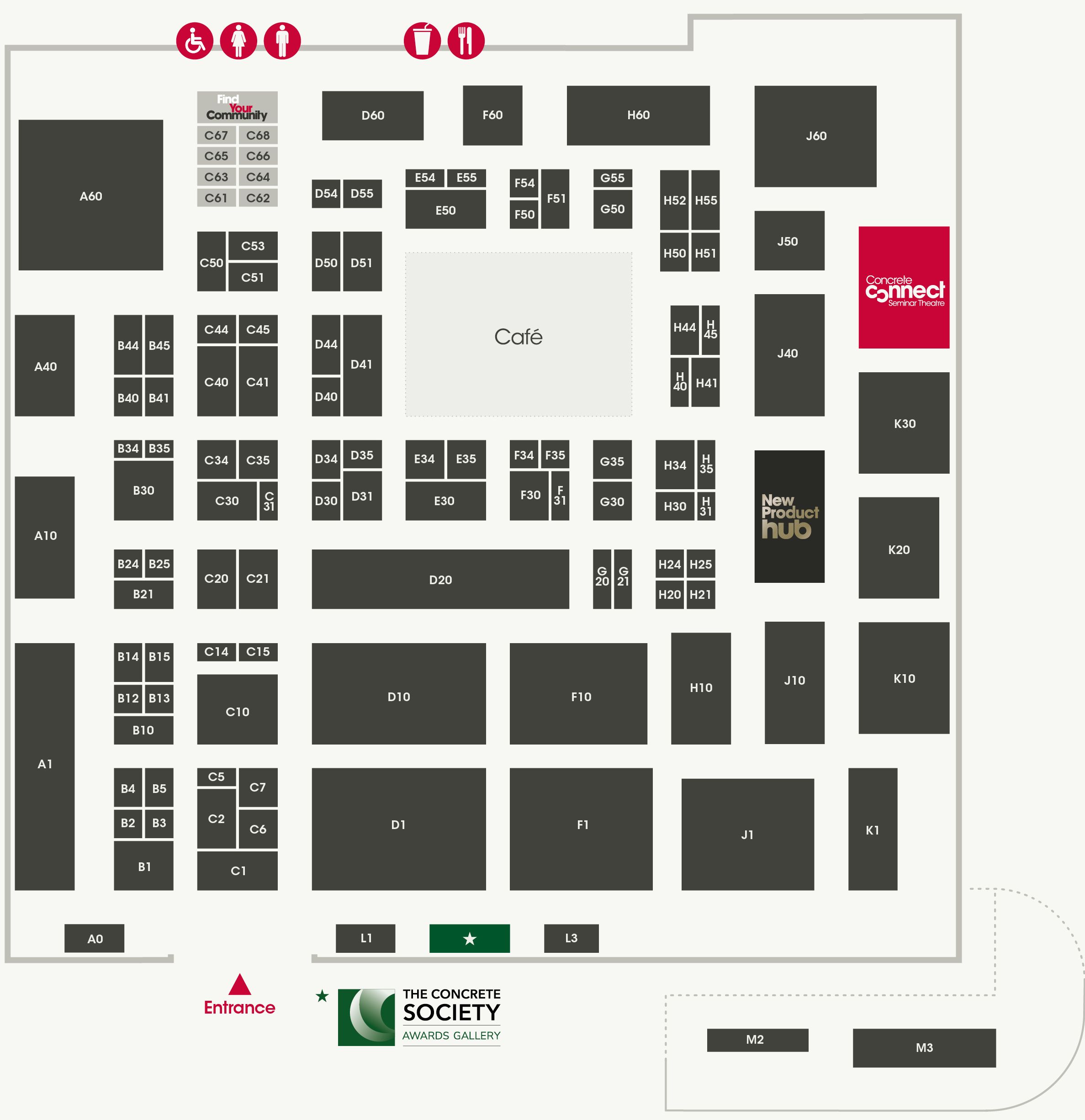 UK Concrete Show Floorplan