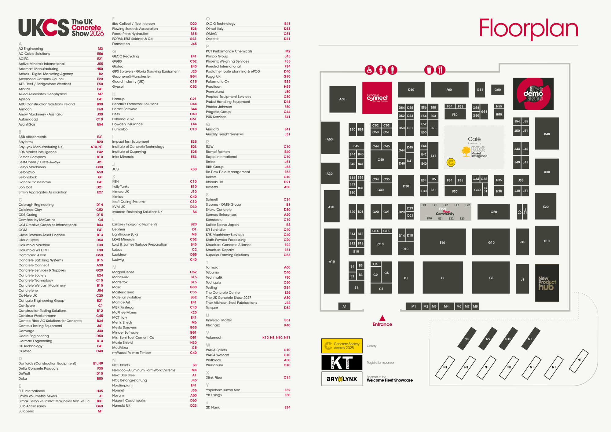 UK Concrete Show Floorplan