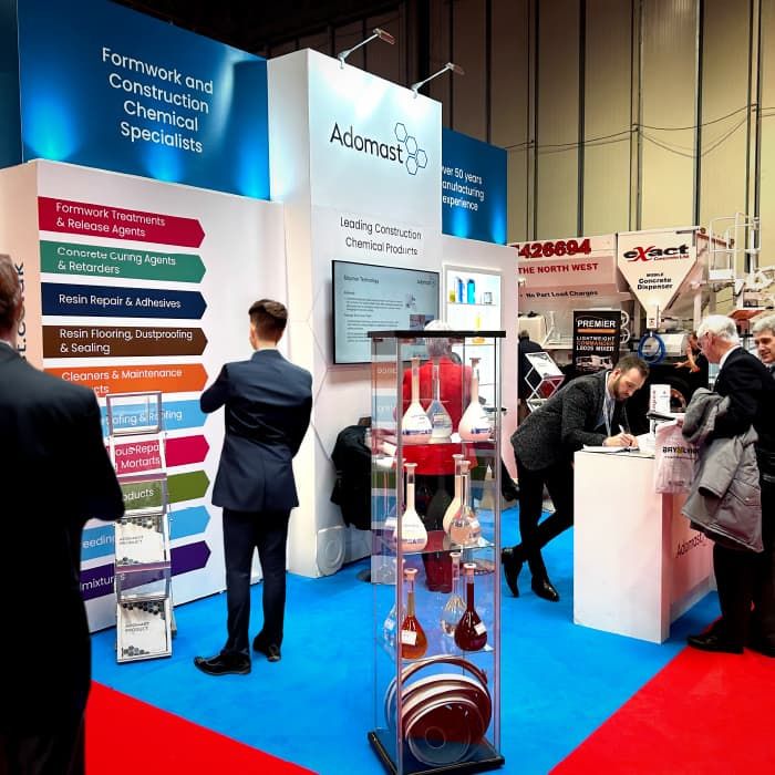 Adomast's stand at The UK Concrete Show 2023