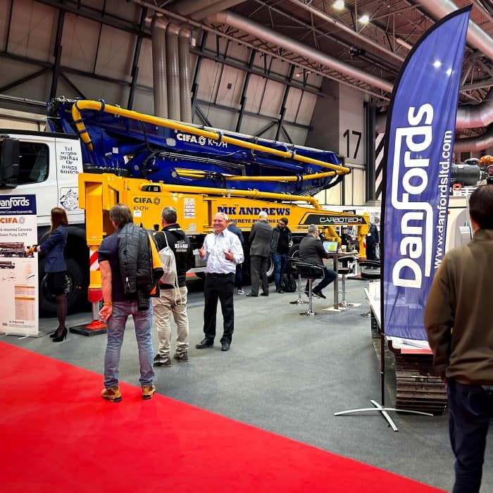 Danfords' stand at the 2023 UK Concrete Show