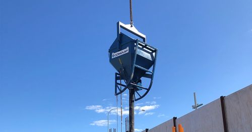 Concrete Skip With Bale Arm