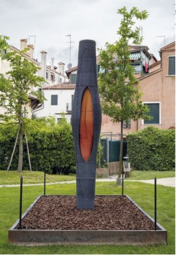 3D-printed concrete sculpture at Venice Architecture Biennale