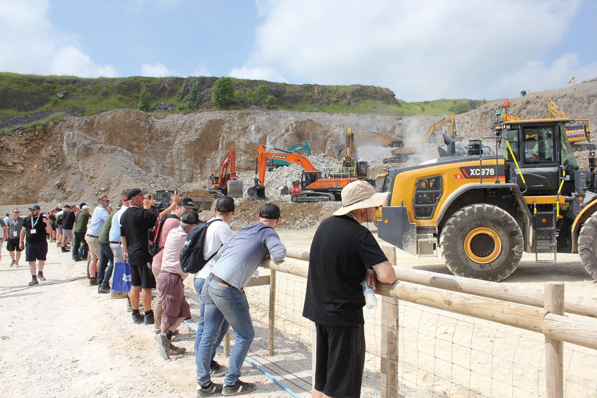 Quarry face demo area