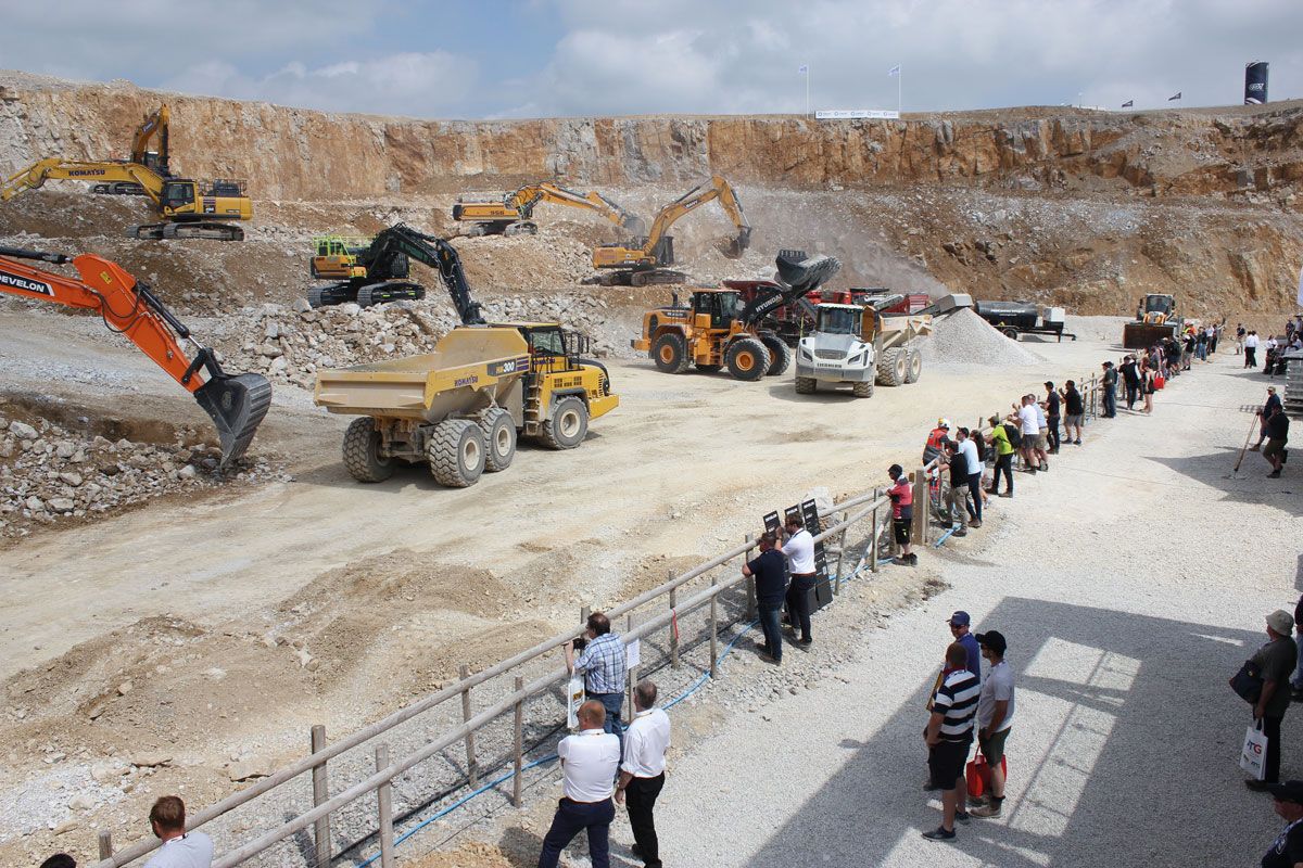 Quarry face demo area