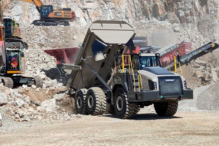 Rokbak highlight robust and reliable haulers at Hillhead