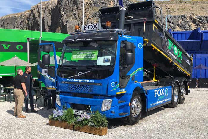 New FE electric tipper spearheads Volvo Trucks debut at Hillhead