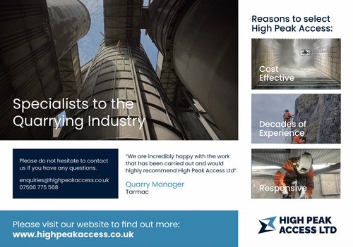 High Peak Access Quarrying Flyer