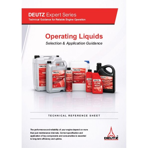 DEUTZ Operating Liquids Selection & Application Guidance
