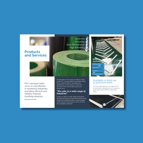 QPI Ltd PVC Trifold Leaflet 2026