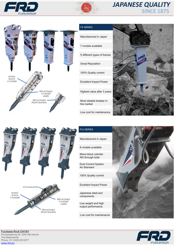 FURUKAWA HYDRAULIC BREAKERS