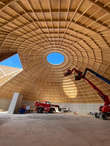 Sustainable timber salt barns