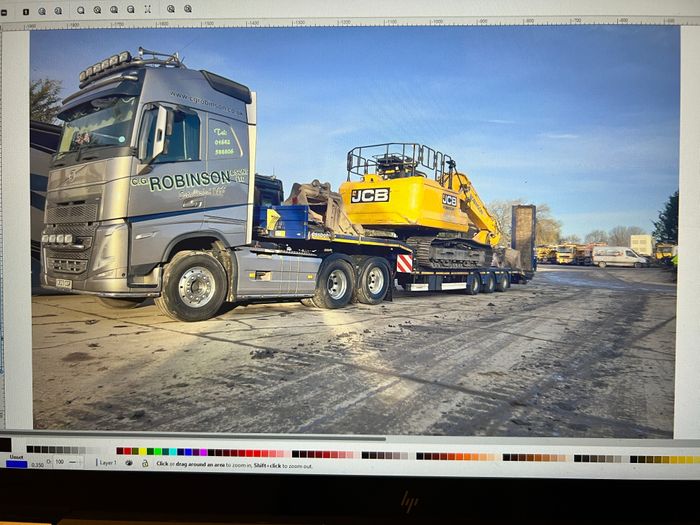 Robinson Plant Transport with JCB Excavator