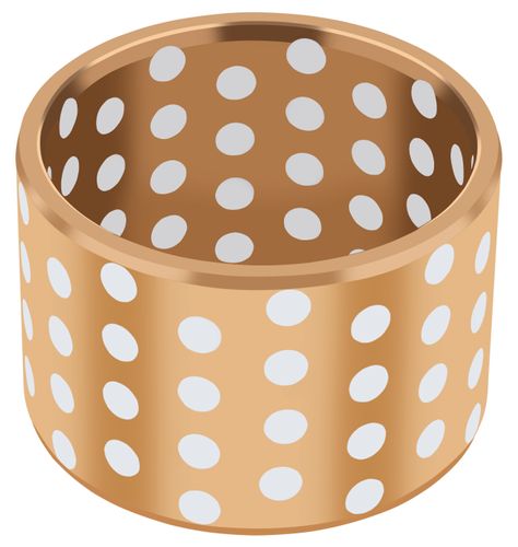 GGB-DB® Cast Bronze Bushings with Solid Lubricant Inserts