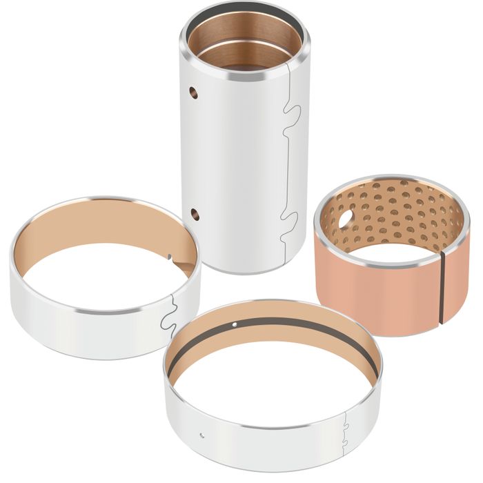 AuGlide® Bimetal Lead-Free Plain Bearing