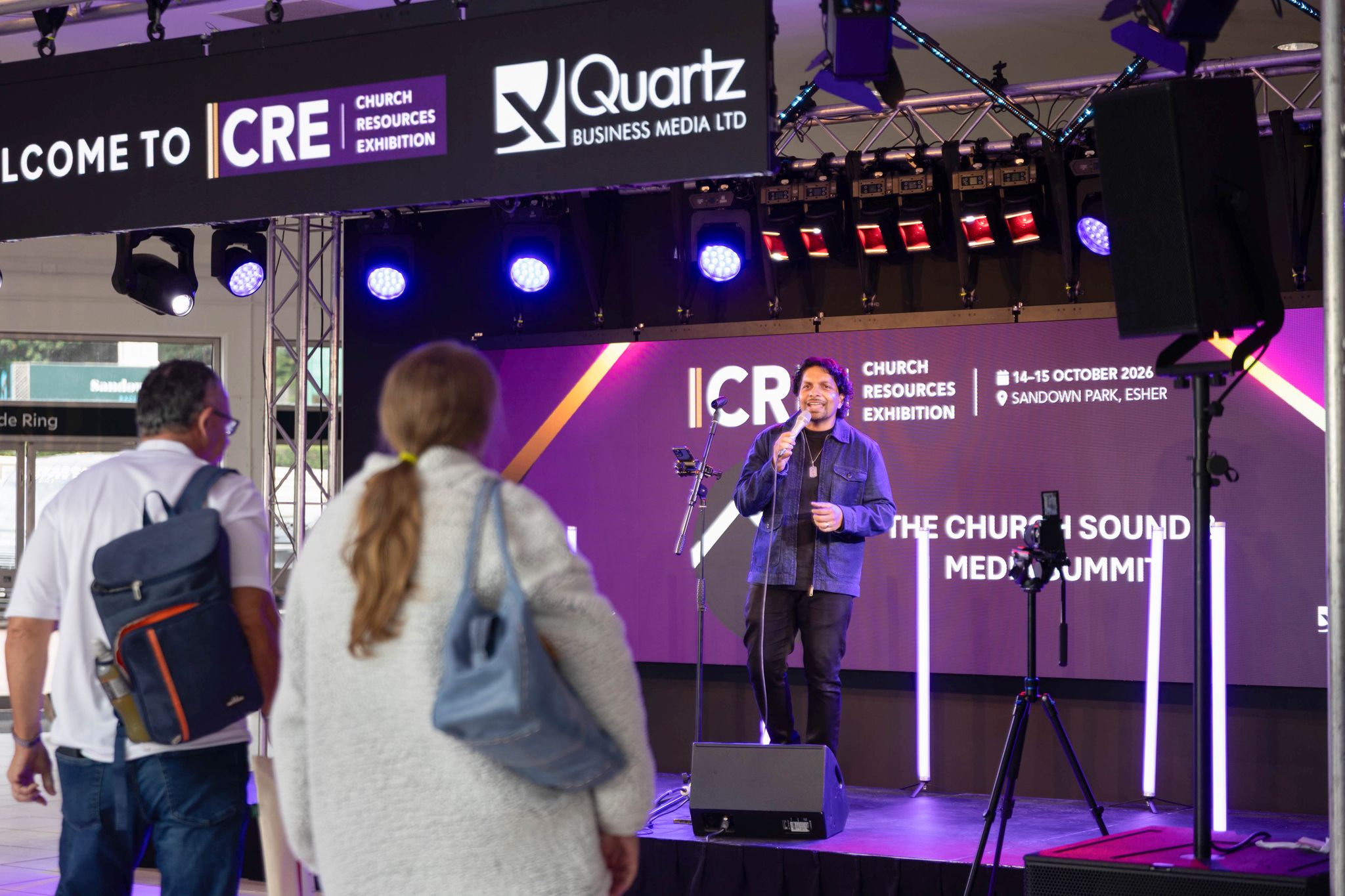A singer on stage