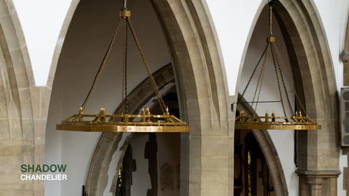 Shadow Chandelier at St Peter and St Paul