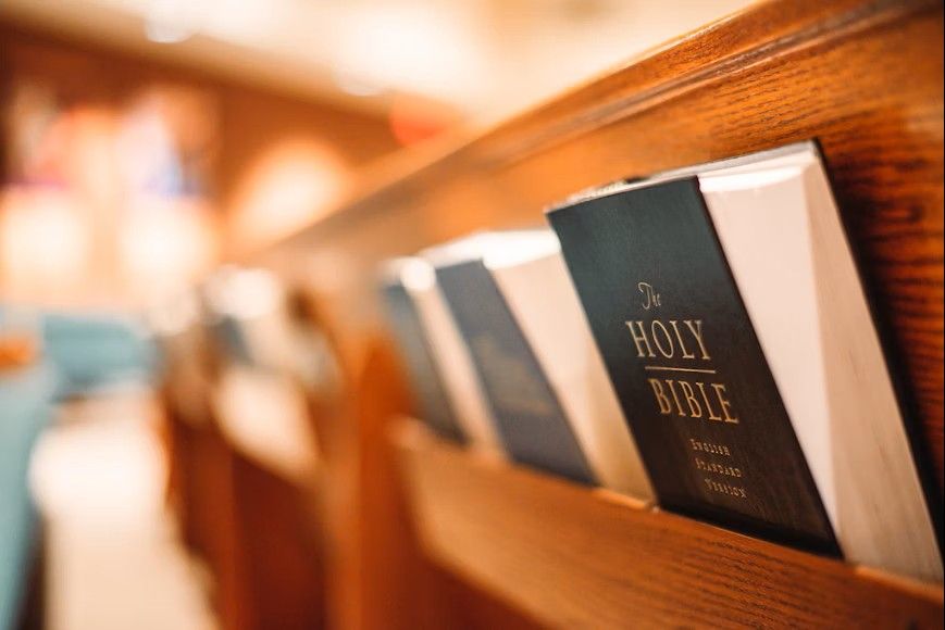 Bibles in church pews