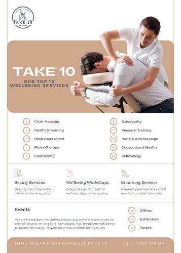 Our 10 Wellbeing Services