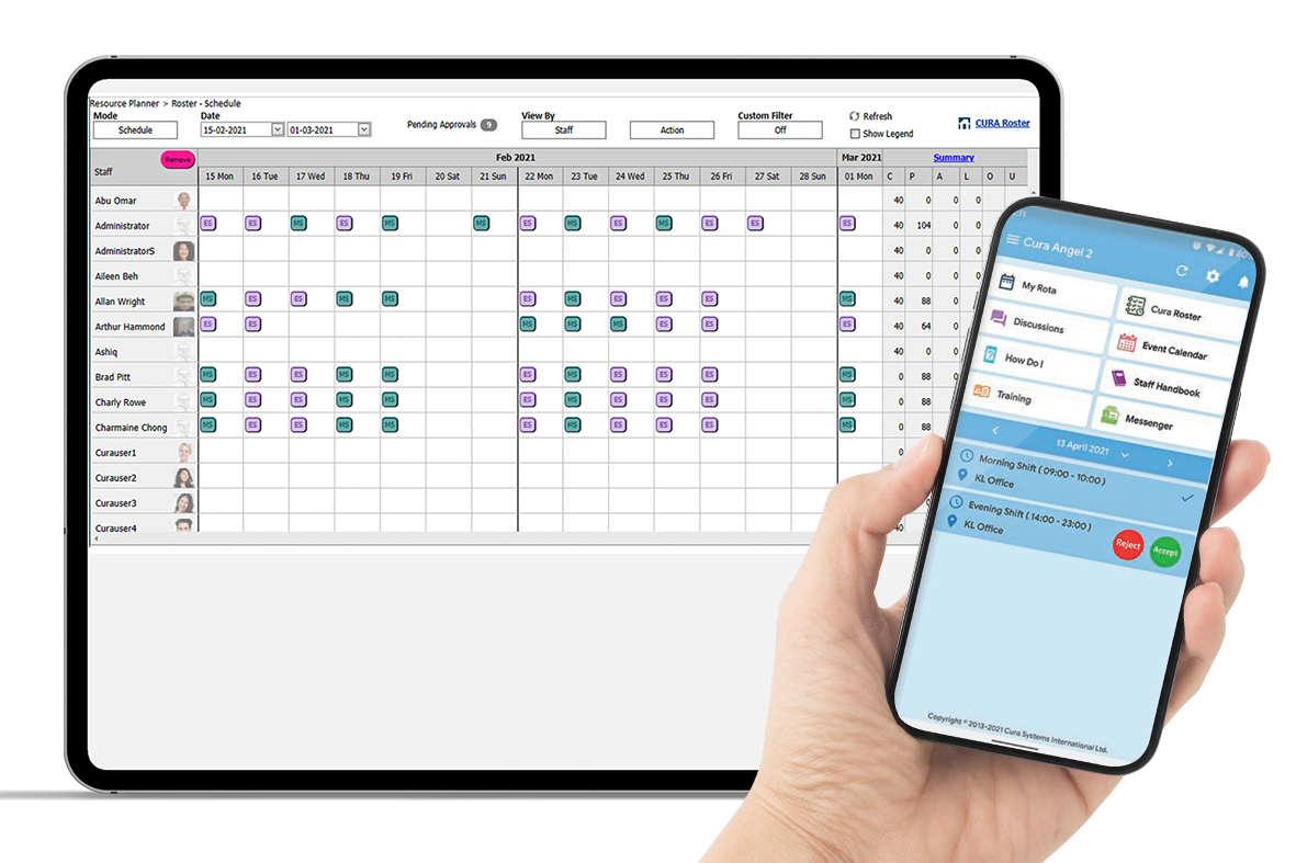 Cura management system