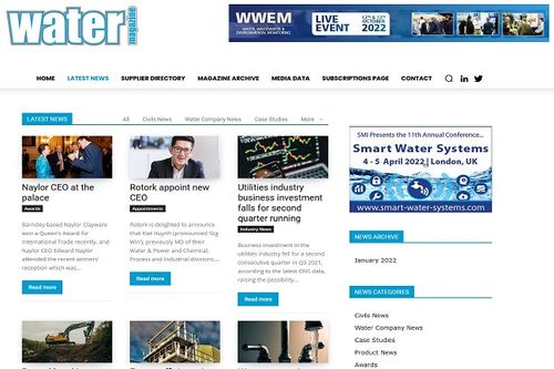 Water Magazine launches website with news app integration and free content for all