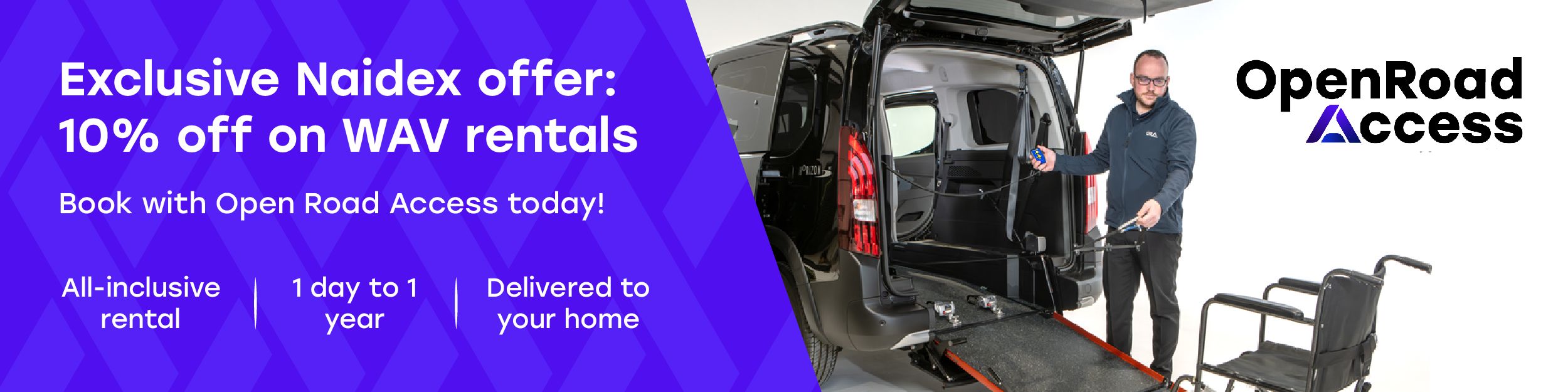 Book with open road access today!