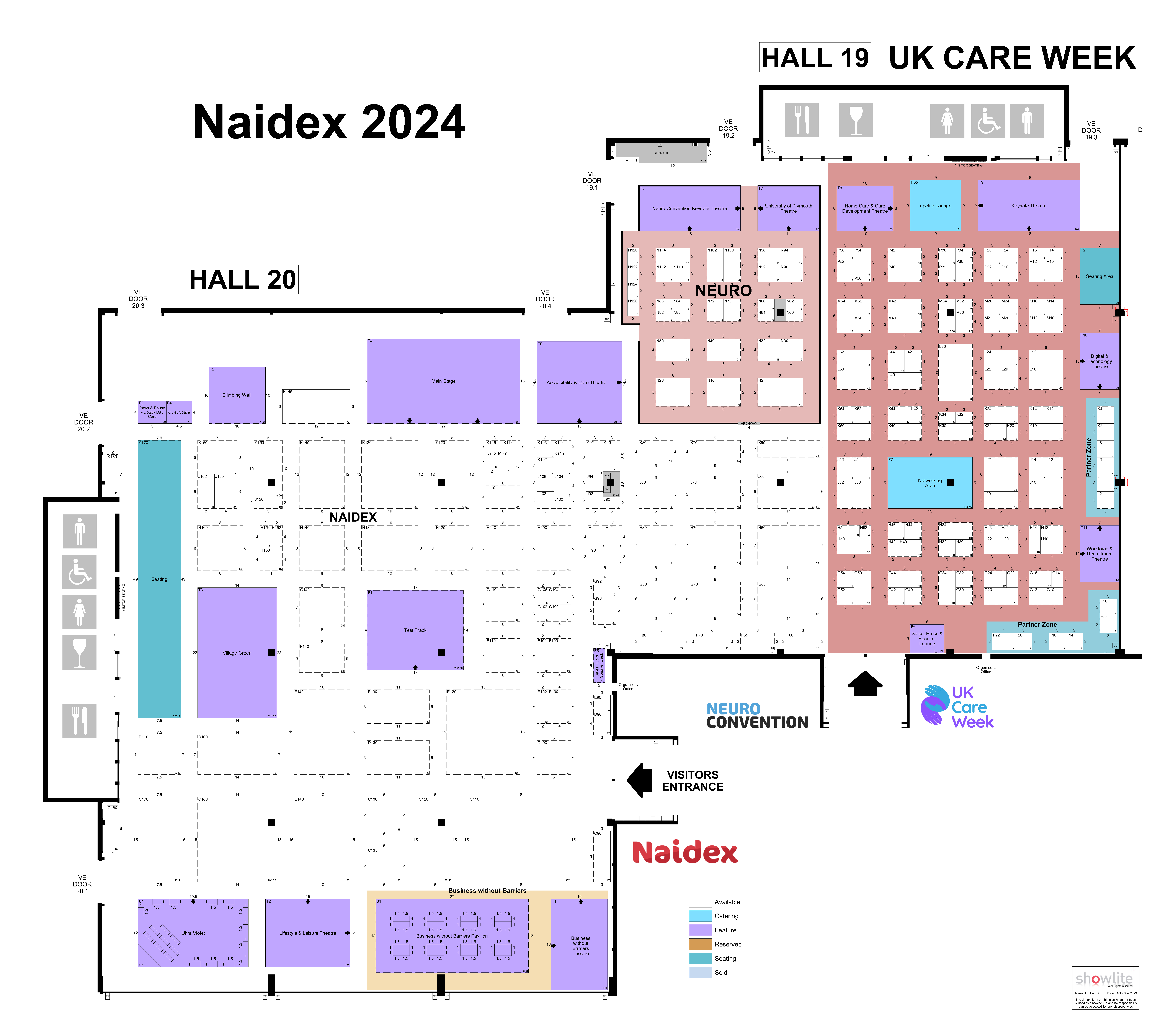 Naidex 2024 Floor Plan