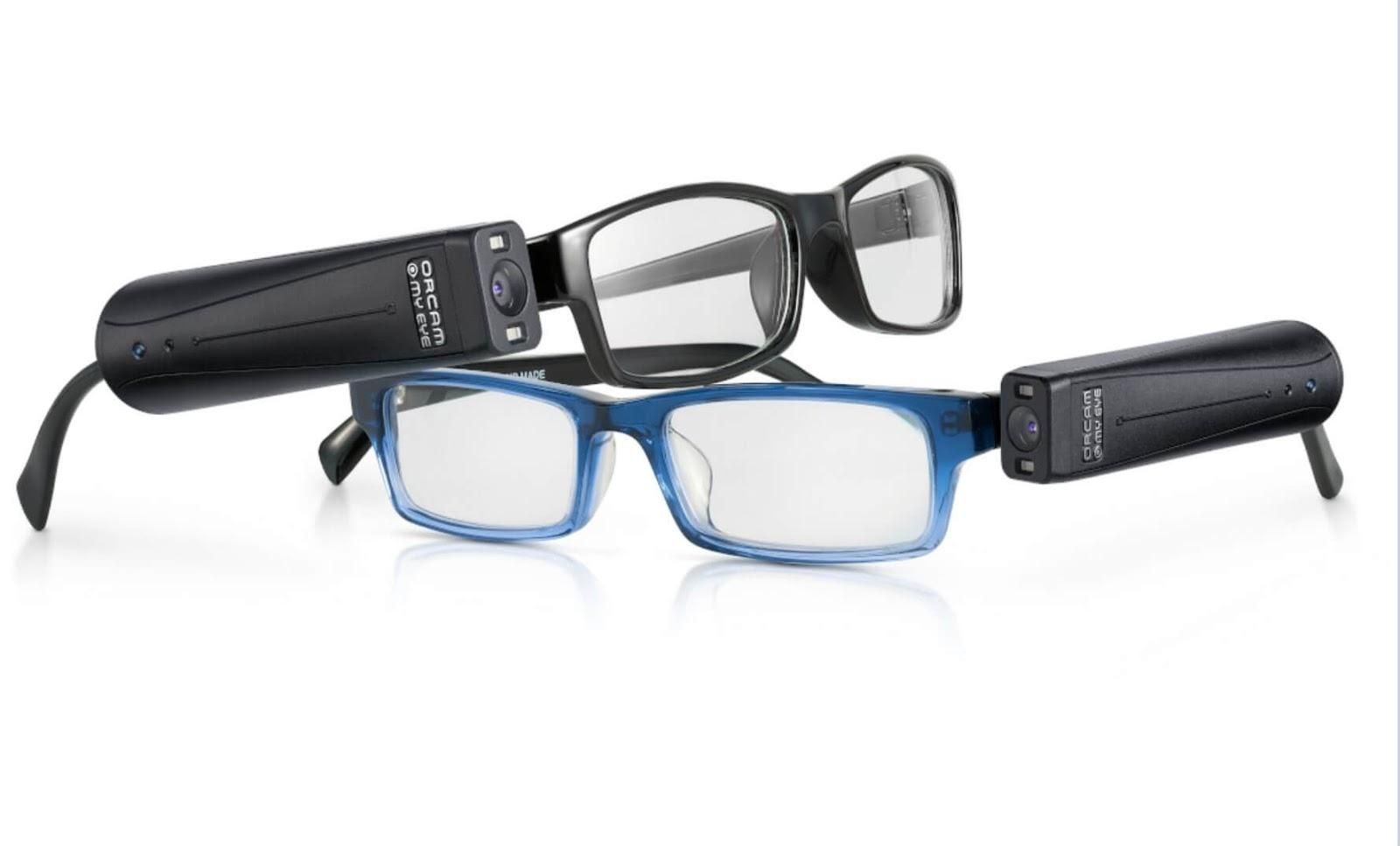 Picture of the Orcam Assistive Technology Glasses