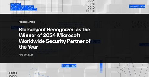 BlueVoyant Recognized as the Winner of 2024 Microsoft Worldwide Security Partner of the Year